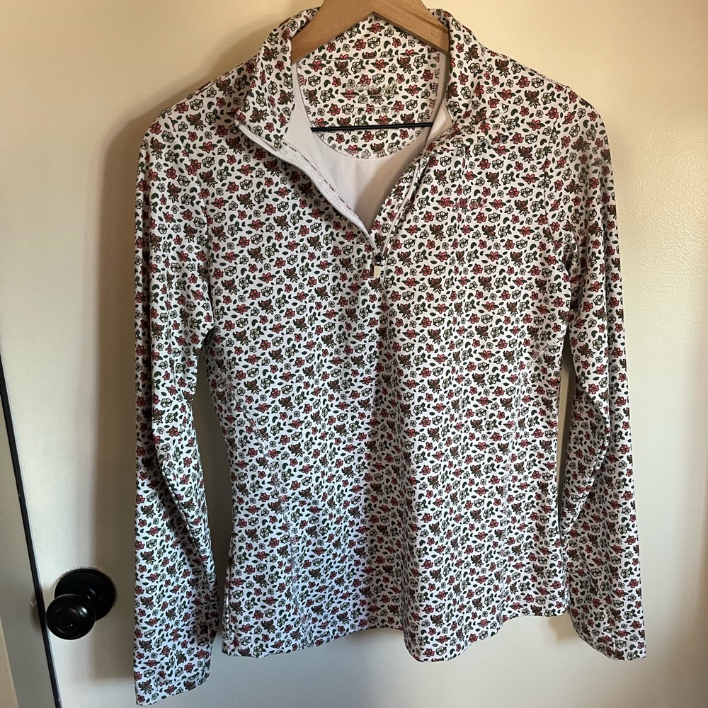 Golf Floral Long Sleeve Top